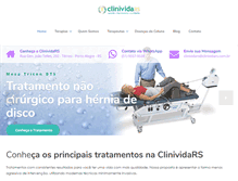 Tablet Screenshot of clinividars.com.br